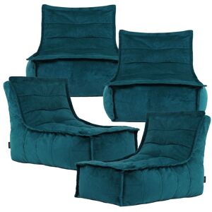icon Dolce Large Beanbag Lounger, Velvet (4-Pack) in Teal Teal icon Dolce Large Beanbag Lounger, Velvet (4-Pack) in Teal Teal