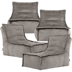 icon Dolce Large Beanbag Lounger, Velvet (4-Pack) in Charcoal Charcoal icon Dolce Large Beanbag Lounger, Velvet (4-Pack) in Charcoal Charcoal