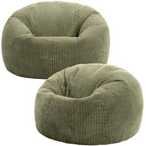 Kingston Cord Bean Bag - Sage Green - Large Adult Bean Bag Chair - Bean Bag Chair Kingston Cord Bean Bag - Sage Green - Large Adult Bean Bag Chair - Bean Bag Chair