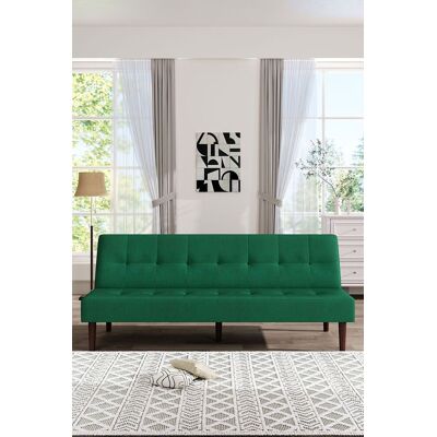 H&O Direct Modern Convertible Sofa Bed in Emerald Emerald H&O Direct Modern Convertible Sofa Bed in Emerald Emerald