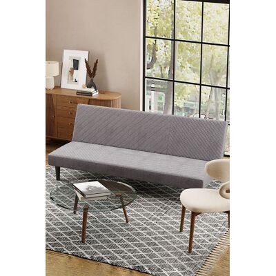Living and Home Contemporary Upholstered Sofa Bed in Grey Grey Living and Home Contemporary Upholstered Sofa Bed in Grey Grey