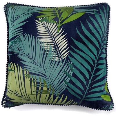 Fusion 'Tropical' Exotic Palm Leaf Print Filled Cushion 100% Cotton Size: 43 cm x 43 cm Multicolor 43 cm x 43 cm Fusion 'Tropical' Exotic Palm Leaf Print Filled Cushion 100% Cotton Size: 43 cm x 43 cm Multicolor 43 cm x 43 cm