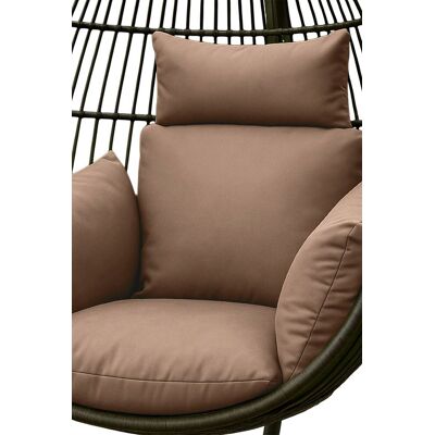 Homescapes Luxury Soft Waterproof Egg Chair Cushion Swing Chair Garden Seat in Beige Beige Homescapes Luxury Soft Waterproof Egg Chair Cushion Swing Chair Garden Seat in Beige Beige