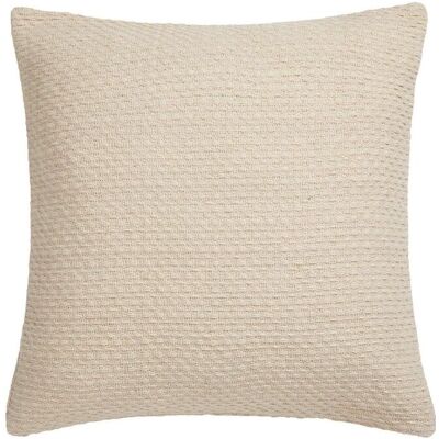 Drift Home 'Hayden' Filled 100% Cotton Basket Weave Cushion in Cream Size: 43 cm x 43 cm Cream 43 cm x 43 cm Drift Home 'Hayden' Filled 100% Cotton Basket Weave Cushion in Cream Size: 43 cm x 43 cm Cream 43 cm x 43 cm