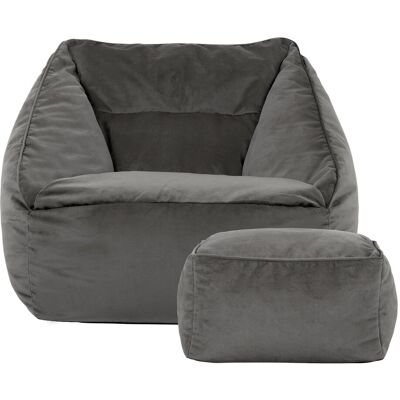 Icon - XXL Sitzsack-Sessel - Gray - Bean bag chair Icon - XXL Sitzsack-Sessel - Gray - Bean bag chair