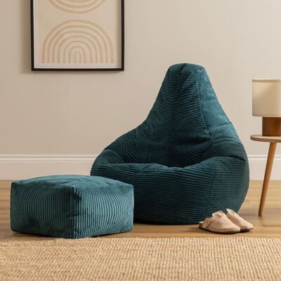 Icon Dalton Beige Ergonomic Cord Bean Bag Chair - Bean Bag Chair Icon Dalton Beige Ergonomic Cord Bean Bag Chair - Bean Bag Chair