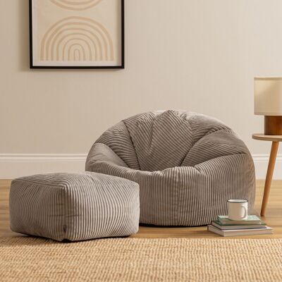 Icon Classic Bean Bag with Ottoman - Bean Bag Chair Icon Classic Bean Bag with Ottoman - Bean Bag Chair