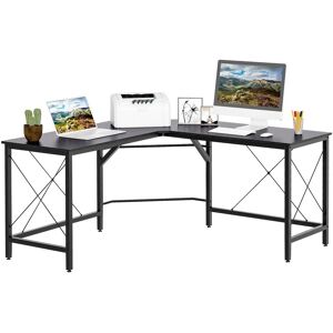 HOMCOM Corner L Shape Desk Computer PC Workstation Writing Gaming Table