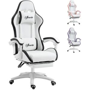 VINSETTO Racing Gaming Chair Reclining PU Leather Computer Chair