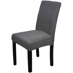 Neel Blue Velvet Chair Cover, Spandex Stretch Dining Chair Slipcovers in Dark Grey Dark Grey Neel Blue Velvet Chair Cover, Spandex Stretch Dining Chair Slipcovers in Dark Grey Dark Grey
