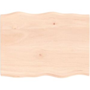 Berkfield Home Table Top 80x60x2 cm Untreated Solid Wood Oak Live Edge in Brown Size: 80 x 60 x 2 cm Brown 80 x 60 x 2 cm Berkfield Home Table Top 80x60x2 cm Untreated Solid Wood Oak Live Edge in Brown Size: 80 x 60 x 2 cm Brown 80 x 60 x 2 cm