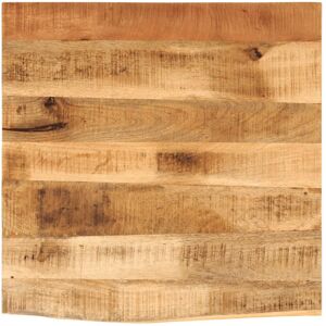 Berkfield Home Table Top 80x80x2.5 cm Live Edge Solid Wood Rough Mango in Brown Brown 80x80x2.5 cm Berkfield Home Table Top 80x80x2.5 cm Live Edge Solid Wood Rough Mango in Brown Brown 80x80x2.5 cm