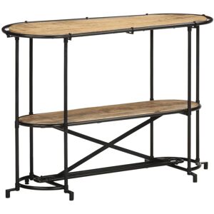 Berkfield Home Console Table 110x42x76 cm Solid Wood Rough Mango in Brown Size: 110 x 42 x 76 cm Brown 110 x 42 x 76 cm Berkfield Home Console Table 110x42x76 cm Solid Wood Rough Mango in Brown Size: 110 x 42 x 76 cm Brown 110 x 42 x 76 cm