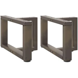 Berkfield Home Coffee Table Legs T-Shaped 2 pcs Natural Steel 50x25x(30-31) cm Steel in Black Black Berkfield Home Coffee Table Legs T-Shaped 2 pcs Natural Steel 50x25x(30-31) cm Steel in Black Black