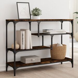 Berkfield Home Console Table Smoked Oak 100x30x75 cm Engineered Wood in Brown Size: 100 x 30 x 75 cm Brown 100 x 30 x 75 cm Berkfield Home Console Table Smoked Oak 100x30x75 cm Engineered Wood in Brown Size: 100 x 30 x 75 cm Brown 100 x 30 x 75 cm