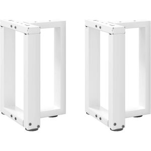 Berkfield Home Coffee Table Legs T-Shaped 2 pcs White 28x25x(42-43) cm Steel White Berkfield Home Coffee Table Legs T-Shaped 2 pcs White 28x25x(42-43) cm Steel White