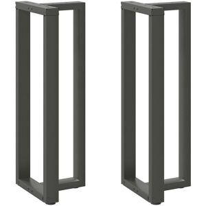 Berkfield Home Bar Table Legs T-Shaped 2 pcs Anthracite 50x35x(110-111) cm Steel in Black Black Berkfield Home Bar Table Legs T-Shaped 2 pcs Anthracite 50x35x(110-111) cm Steel in Black Black