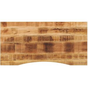Berkfield Home Desk Top with Curve 110x60x2.5 cm Solid Wood Rough Mango in Brown Brown 110x60x2.5 cm Berkfield Home Desk Top with Curve 110x60x2.5 cm Solid Wood Rough Mango in Brown Brown 110x60x2.5 cm