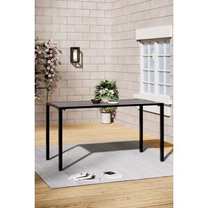 Living and Home Outdoor Rectangular Metal Frame Garden Dining Table in Grey Grey Living and Home Outdoor Rectangular Metal Frame Garden Dining Table in Grey Grey