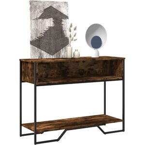 Berkfield Home Console Table Smoked Oak 100x35x74.5 cm Engineered Wood in Brown Brown 100x35x74.5 cm Berkfield Home Console Table Smoked Oak 100x35x74.5 cm Engineered Wood in Brown Brown 100x35x74.5 cm