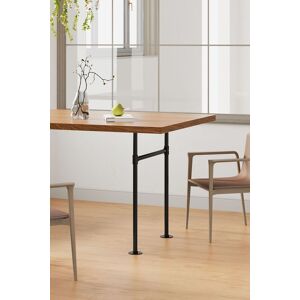 Living and Home 71cm/27.95 inch 2Pcs Black H-shaped Metal Table Legs Furniture Replacement Legs for Dining Table, Desks and Workbenches Black Living and Home 71cm/27.95 inch 2Pcs Black H-shaped Metal Table Legs Furniture Replacement Legs for Dining Table, Desks and Workbenches Black