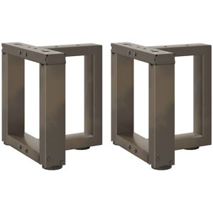 Berkfield Home Coffee Table Legs T-Shaped 2 pcs Natural Steel 30x25x(30-31) cm Steel in Black Black Berkfield Home Coffee Table Legs T-Shaped 2 pcs Natural Steel 30x25x(30-31) cm Steel in Black Black