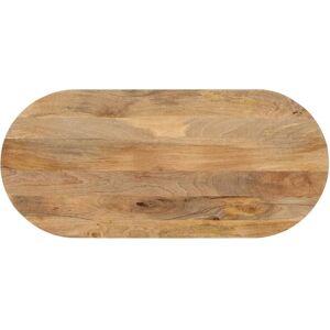 Berkfield Home Table Top 90x40x3.8 cm Oval Solid Wood Mango in Brown Brown 90x40x3.8 cm Berkfield Home Table Top 90x40x3.8 cm Oval Solid Wood Mango in Brown Brown 90x40x3.8 cm