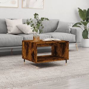 Berkfield Home Coffee Table Smoked Oak 60x50x40 cm Engineered Wood in Brown Size: 60 x 50 x 40 cm Brown 60 x 50 x 40 cm Berkfield Home Coffee Table Smoked Oak 60x50x40 cm Engineered Wood in Brown Size: 60 x 50 x 40 cm Brown 60 x 50 x 40 cm