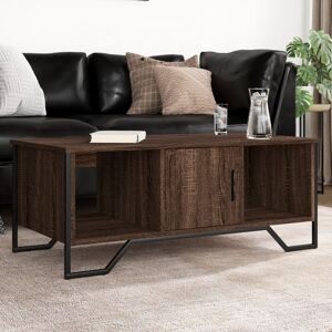 Berkfield Home Coffee Table Brown Oak 100x51x40 cm Engineered Wood Size: 100 x 51 x 40 cm Brown 100 x 51 x 40 cm Berkfield Home Coffee Table Brown Oak 100x51x40 cm Engineered Wood Size: 100 x 51 x 40 cm Brown 100 x 51 x 40 cm