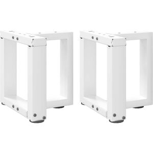 Berkfield Home Coffee Table Legs T-Shaped 2 pcs White 30x25x(30-31) cm Steel White Berkfield Home Coffee Table Legs T-Shaped 2 pcs White 30x25x(30-31) cm Steel White
