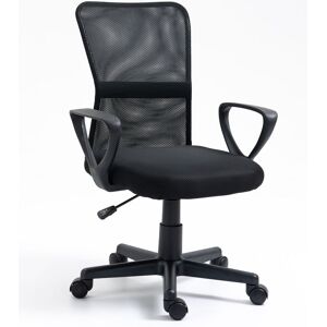 Nordlys Ergonomic Adjustable Office Chair with Armrests Nylon Base in Black Black Nordlys Ergonomic Adjustable Office Chair with Armrests Nylon Base in Black Black