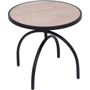 Nordlys Table Appoint End Table Industrial Metal Round in Black Black Nordlys Table Appoint End Table Industrial Metal Round in Black Black