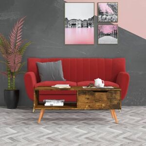 Berkfield Home Coffee Table Smoked Oak 100x49.5x43 cm Engineered Wood in Brown Brown 100x49.5x43 cm Berkfield Home Coffee Table Smoked Oak 100x49.5x43 cm Engineered Wood in Brown Brown 100x49.5x43 cm