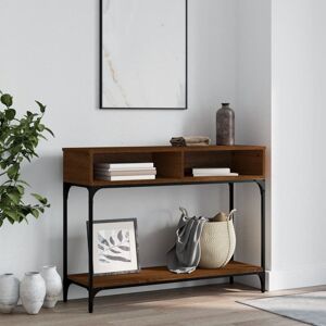 Berkfield Home Console Table Brown Oak 100x30.5x75 cm Engineered Wood Brown 100x30.5x75 cm Berkfield Home Console Table Brown Oak 100x30.5x75 cm Engineered Wood Brown 100x30.5x75 cm