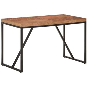 Berkfield Home Dining Table 120x60x76 cm Solid Acacia & Mango Wood in Brown Size: 120 x 60 x 76 cm Brown 120 x 60 x 76 cm Berkfield Home Dining Table 120x60x76 cm Solid Acacia & Mango Wood in Brown Size: 120 x 60 x 76 cm Brown 120 x 60 x 76 cm