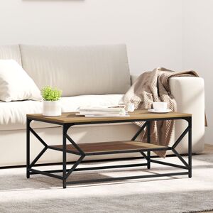 Berkfield Home Coffee Table with Shelf – Artisan Oak, 90x50x40 cm, Made of Engineered Wood in Brown Size: 90 x 50 x 40 cm Brown 90 x 50 x 40 cm Berkfield Home Coffee Table with Shelf – Artisan Oak, 90x50x40 cm, Made of Engineered Wood in Brown Size: 90 x 50 x 40 cm Brown 90 x 50 x 40 cm