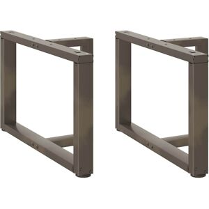 Berkfield Home Coffee Table Legs T-Shaped 2 pcs Natural Steel 60x25x(42-43) cm Steel in Black Black Berkfield Home Coffee Table Legs T-Shaped 2 pcs Natural Steel 60x25x(42-43) cm Steel in Black Black