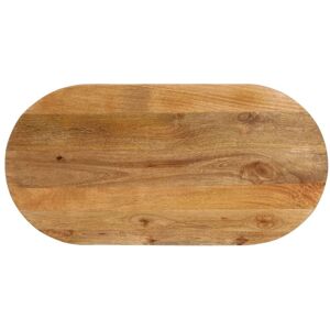 Berkfield Home Table Top 80x40x2.5 cm Oval Solid Wood Mango in Brown Brown 80x40x2.5 cm Berkfield Home Table Top 80x40x2.5 cm Oval Solid Wood Mango in Brown Brown 80x40x2.5 cm