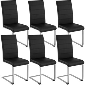 tectake Dining Chairs Bettina Set Of 4 White in Black Size: 2 Pack Black 2 Pack tectake Dining Chairs Bettina Set Of 4 White in Black Size: 2 Pack Black 2 Pack