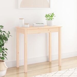 Berkfield Home Console Table 80x40x75 cm Solid Wood Pine in Brown Size: 80 x 40 x 75 cm Brown 80 x 40 x 75 cm Berkfield Home Console Table 80x40x75 cm Solid Wood Pine in Brown Size: 80 x 40 x 75 cm Brown 80 x 40 x 75 cm