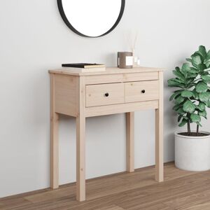 Berkfield Home Console Table 70x35x75 cm Solid Wood Pine in Brown Size: 70 x 35 x 75 cm Brown 70 x 35 x 75 cm Berkfield Home Console Table 70x35x75 cm Solid Wood Pine in Brown Size: 70 x 35 x 75 cm Brown 70 x 35 x 75 cm