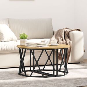 Berkfield Home Coffee Table Artisan Oak 31.5x31.5x16.5 inches Made from Engineered Wood in Brown Brown Berkfield Home Coffee Table Artisan Oak 31.5x31.5x16.5 inches Made from Engineered Wood in Brown Brown