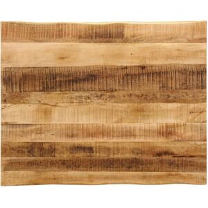 Berkfield Home Table Top Live Edge 90x80x3.8 cm Solid Wood Rough Mango in Brown Brown 90x80x3.8 cm Berkfield Home Table Top Live Edge 90x80x3.8 cm Solid Wood Rough Mango in Brown Brown 90x80x3.8 cm