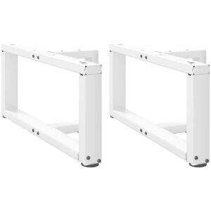 Berkfield Home Coffee Table Legs T-Shaped 2 pcs White 60x25x(30-31) cm Steel White Berkfield Home Coffee Table Legs T-Shaped 2 pcs White 60x25x(30-31) cm Steel White