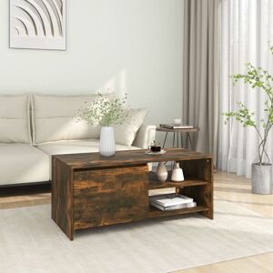 Berkfield Home Coffee Table Smoked Oak 102x50x45 cm Engineered Wood in Brown Size: 102 x 50 x 45 cm Brown 102 x 50 x 45 cm Berkfield Home Coffee Table Smoked Oak 102x50x45 cm Engineered Wood in Brown Size: 102 x 50 x 45 cm Brown 102 x 50 x 45 cm