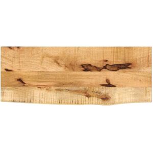 Berkfield Home Table Top 80x30x2.5 cm Live Edge Solid Wood Rough Mango in Brown Brown 80x30x2.5 cm Berkfield Home Table Top 80x30x2.5 cm Live Edge Solid Wood Rough Mango in Brown Brown 80x30x2.5 cm