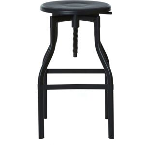 Orsina Stable Black Metal Bar Stool, Industrial Bar Stool For Breakfast, Robust Breakfast Bar Stool For Kitchen Black Orsina Stable Black Metal Bar Stool, Industrial Bar Stool For Breakfast, Robust Breakfast Bar Stool For Kitchen Black