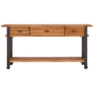 Orsina Ample Storage 3 Drawer Console Table, Functional Design Sofa Table For Livingroom, Durable Console Table in Natural Natural Orsina Ample Storage 3 Drawer Console Table, Functional Design Sofa Table For Livingroom, Durable Console Table in Natural Natural