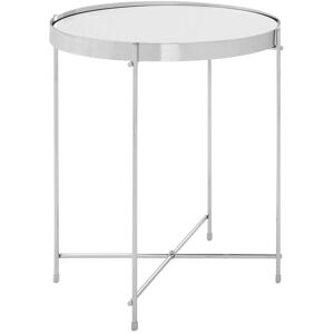 Orsina Black Mirror Low Side Table, Contemporary Brushed Bronze Accent Table, Low Glass Side Table With Metal Legs in Grey Grey Orsina Black Mirror Low Side Table, Contemporary Brushed Bronze Accent Table, Low Glass Side Table With Metal Legs in Grey Grey