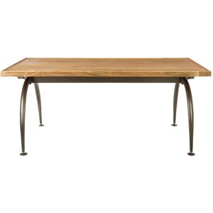 Michigan Elm Wood Dining Table - Iron Frame Michigan Elm Wood Dining Table - Iron Frame